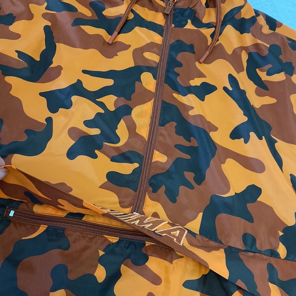 Sale!🛍️NWOT Pullover Windbreaker-Orange Camo Print - Picture 5 of 10